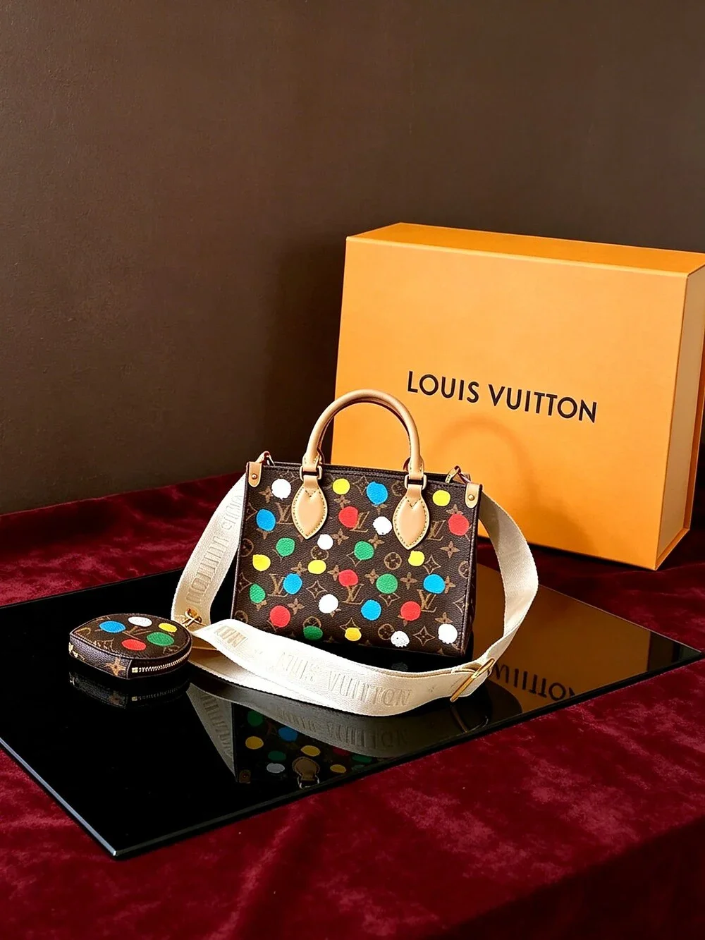 Louis Vuitton PM Monogram Paint Dots